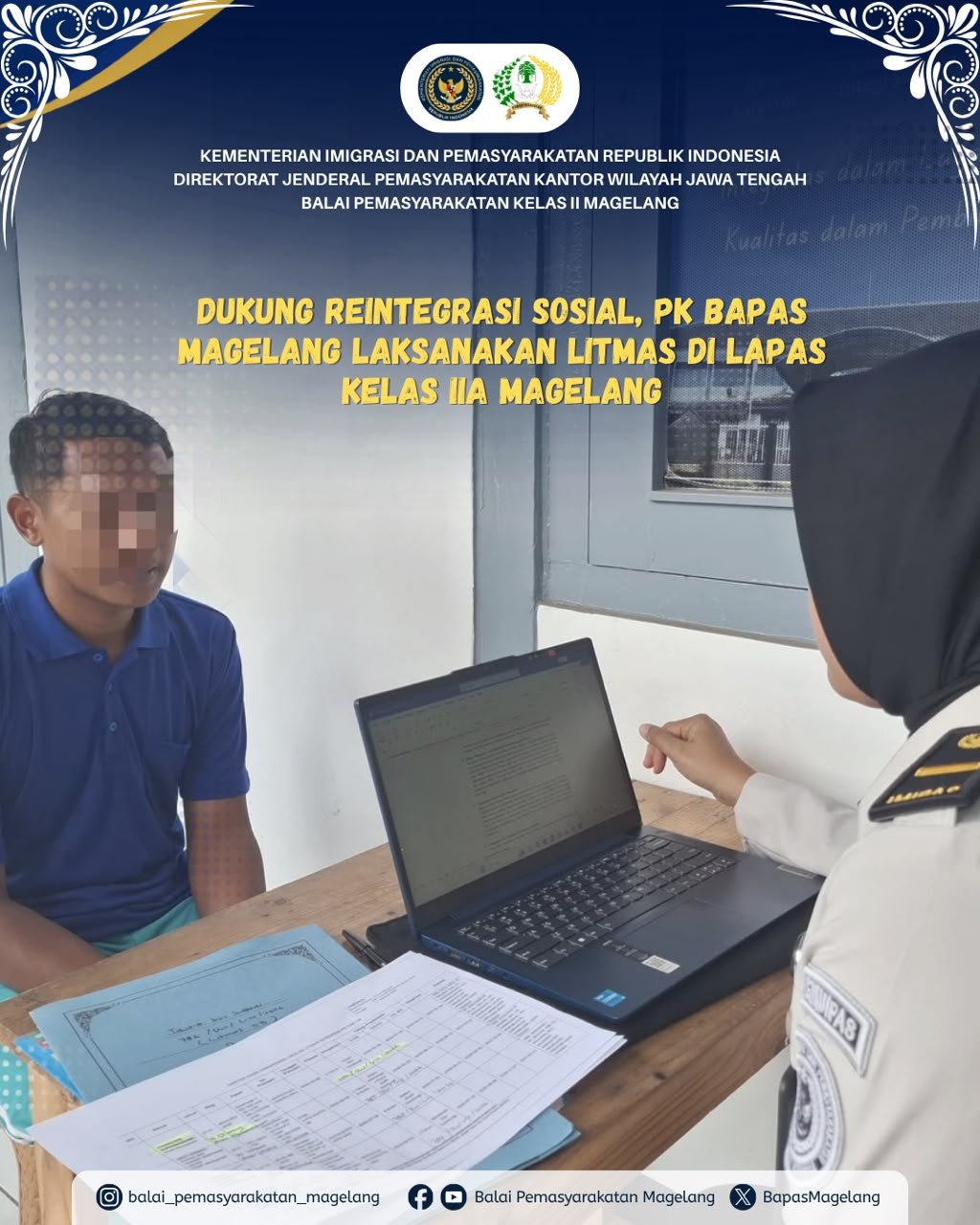 Bapas Magelang Laksanakan Litmas untuk Usulan Cuti Bersyarat
